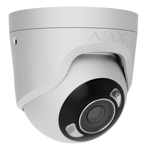 Проводная охранная IP-камера Ajax TurretCam HL (5 Mp/4 mm) White